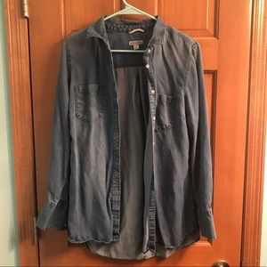 Merona Denim Button Down Tops